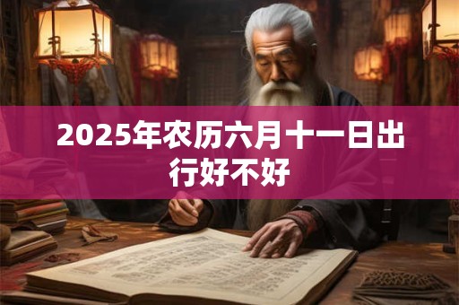 2025年农历六月十一日出行好不好