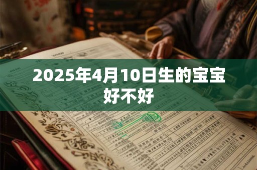 2025年4月10日生的宝宝好不好 2025年4月10日生的宝宝好不好
