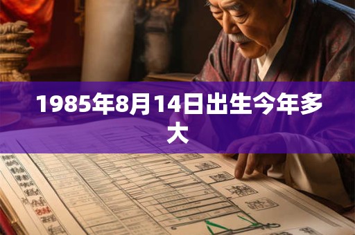 1985年8月14日出生今年多大