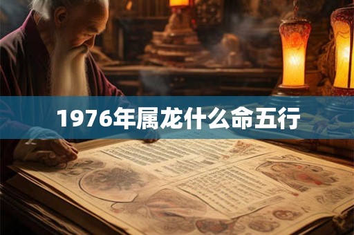 1976年属龙什么命五行