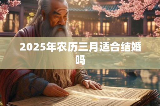 2025年农历三月适合结婚吗 2025年农历三月适合结婚吗