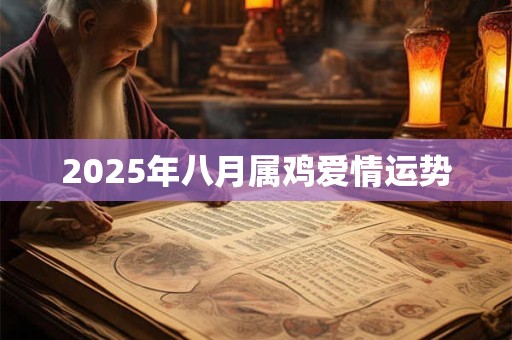 2025年八月属鸡爱情运势