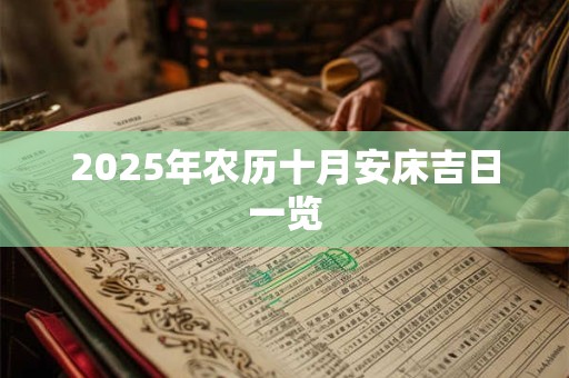 2025年农历十月安床吉日一览