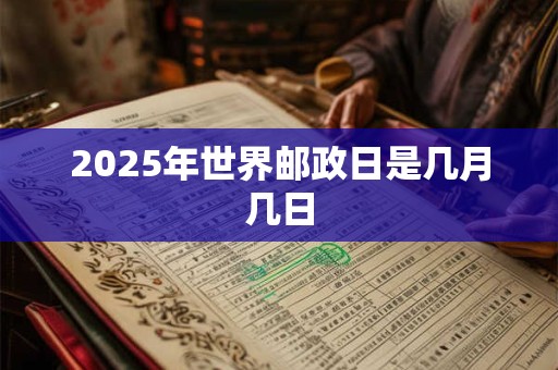 2025年世界邮政日是几月几日 2025年世界邮政日是几月几日