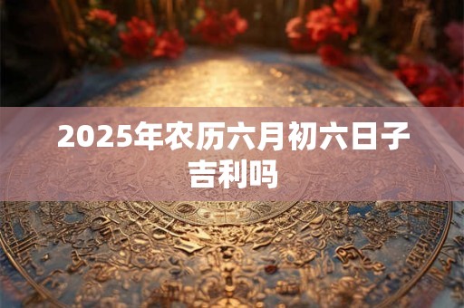 2025年农历六月初六日子吉利吗