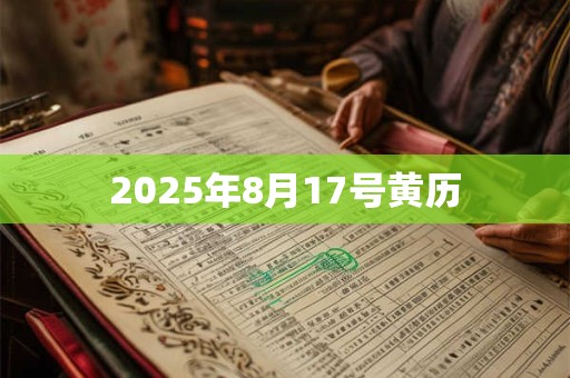 2025年8月17号黄历
