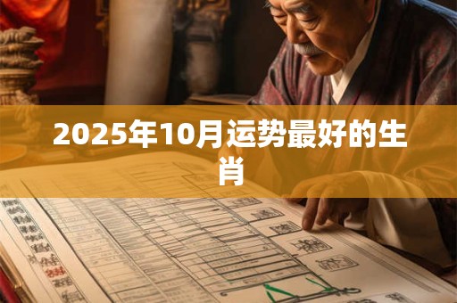 2025年10月运势最好的生肖