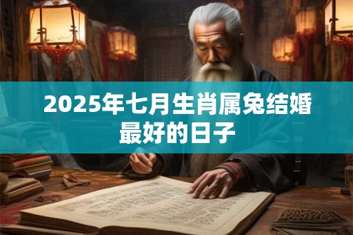 2025年七月生肖属兔结婚最好的日子