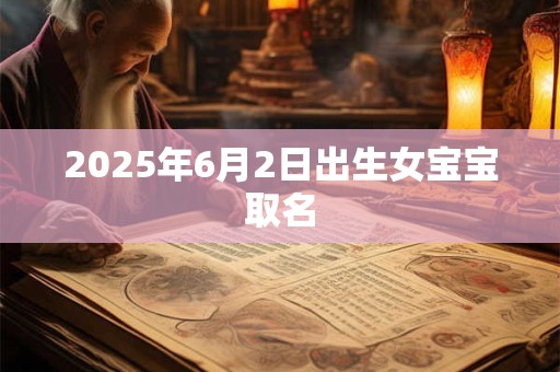 2025年6月2日出生女宝宝取名