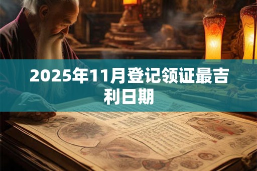 2025年11月登记领证最吉利日期