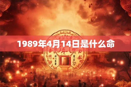 1989年4月14日是什么命