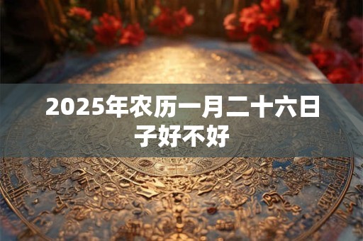 2025年农历一月二十六日子好不好