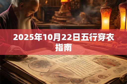 2025年10月22日五行穿衣指南