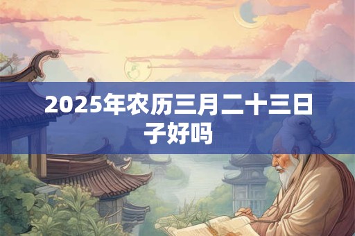 2025年农历三月二十三日子好吗 2025年农历三月二十三日子好吗