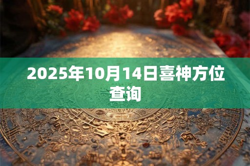 2025年10月14日喜神方位查询 2025年10月14日喜神方位查询