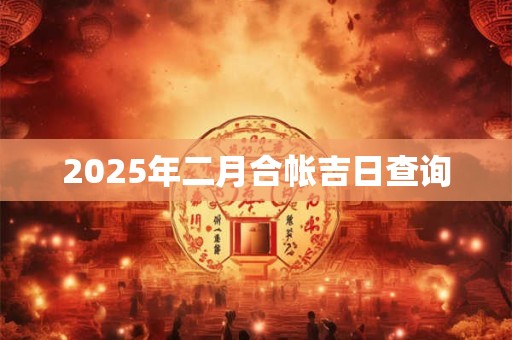 2025年二月合帐吉日查询