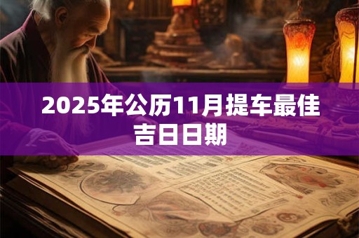2025年公历11月提车最佳吉日日期
