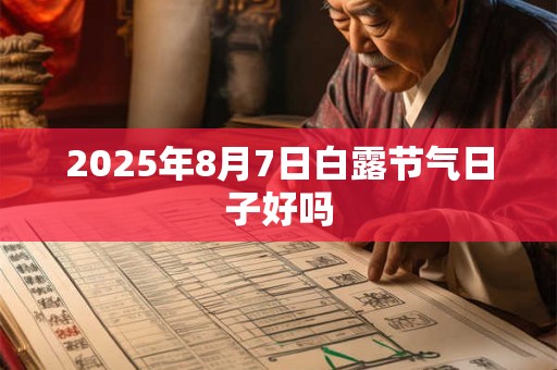 2025年8月7日白露节气日子好吗 2025年8月7日白露节气日子好吗