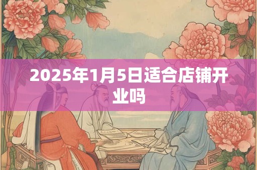 2025年1月5日适合店铺开业吗