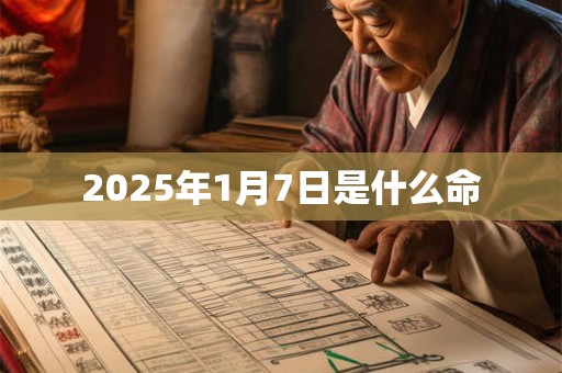 2025年1月7日是什么命