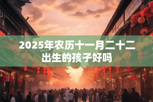 2025年农历十一月二十二出生的孩子好吗