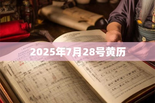 2025年7月28号黄历 2025年7月28号黄历