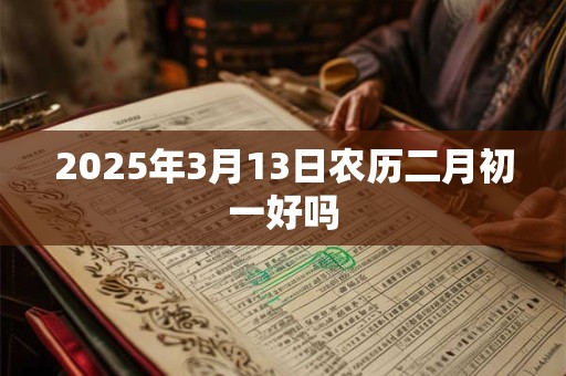 2026年3月13日农历二月初一好吗 2026年3月13日农历二月初一好吗