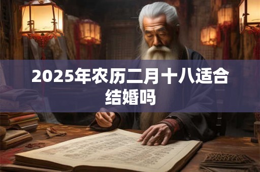 2025年农历二月十八适合结婚吗