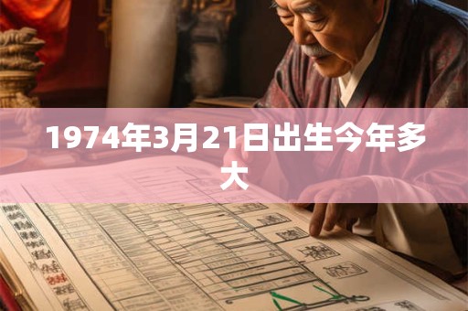 1974年3月21日出生今年多大