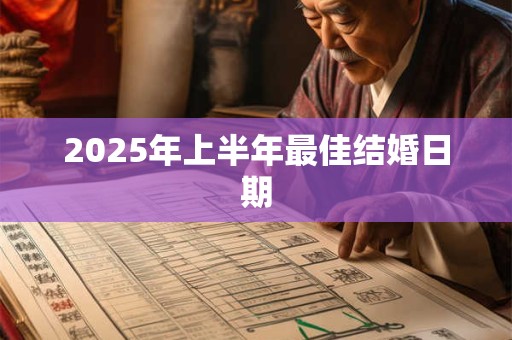 2025年上半年最佳结婚日期