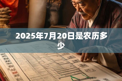 2025年7月20日是农历多少