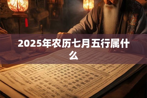 2025年农历七月五行属什么