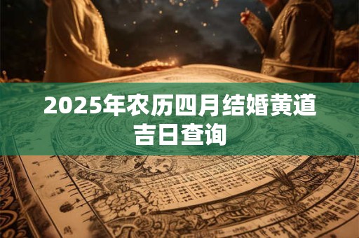 2025年农历四月结婚黄道吉日查询