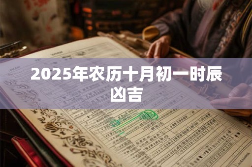 2025年农历十月初一时辰凶吉