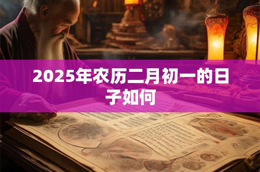 2025年农历二月初一的日子如何