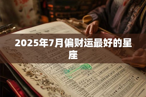 2025年7月偏财运最好的星座