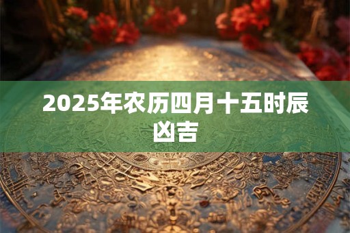 2025年农历四月十五时辰凶吉