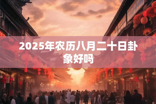 2025年农历八月二十日卦象好吗