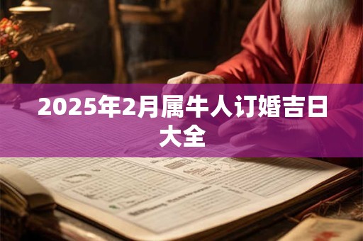2025年2月属牛人订婚吉日大全