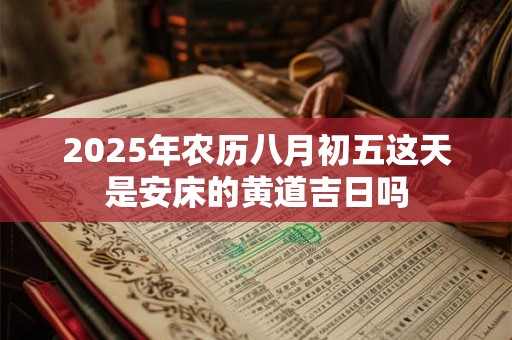 2025年农历八月初五这天是安床的黄道吉日吗