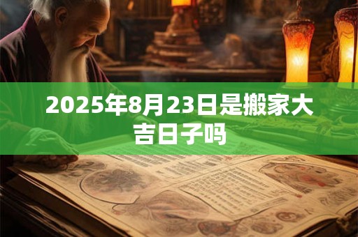 2025年8月23日是搬家大吉日子吗