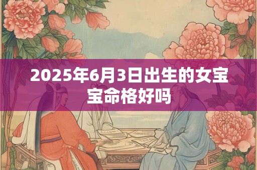 2025年6月3日出生的女宝宝命格好吗 2025年6月3日出生的女宝宝命格好吗