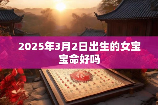 2025年3月2日出生的女宝宝命好吗