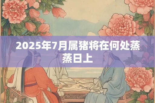 2025年7月属猪将在何处蒸蒸日上
