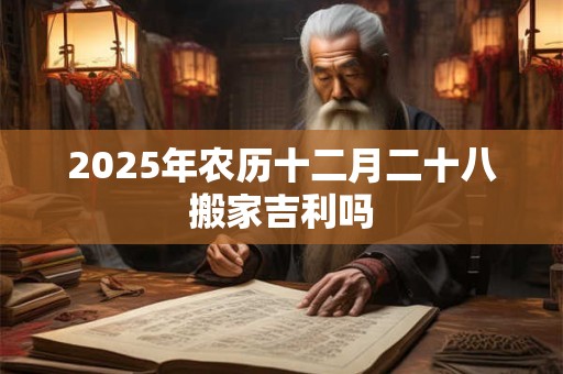 2025年农历十二月二十八搬家吉利吗