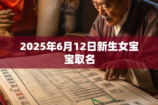 2025年6月12日新生女宝宝取名 2025年6月12日新生女宝宝取名