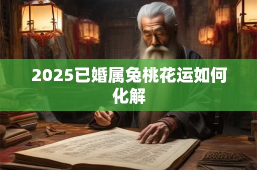 2025已婚属兔桃花运如何化解