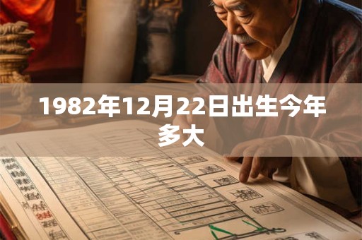 1982年12月22日出生今年多大