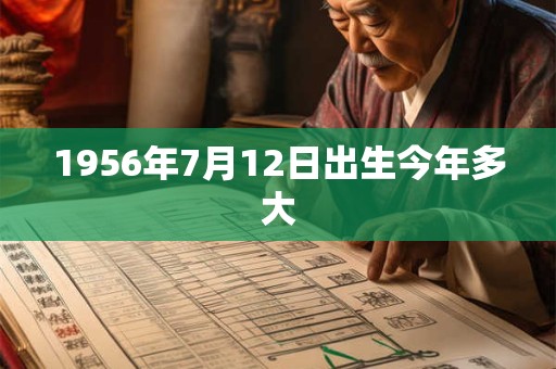 1956年7月12日出生今年多大
