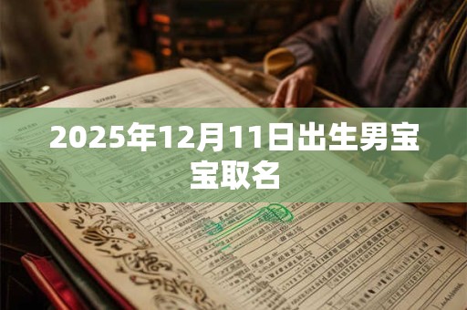 2025年12月11日出生男宝宝取名